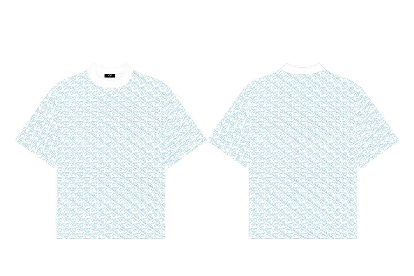 Oblique Blue/White T-Shirt