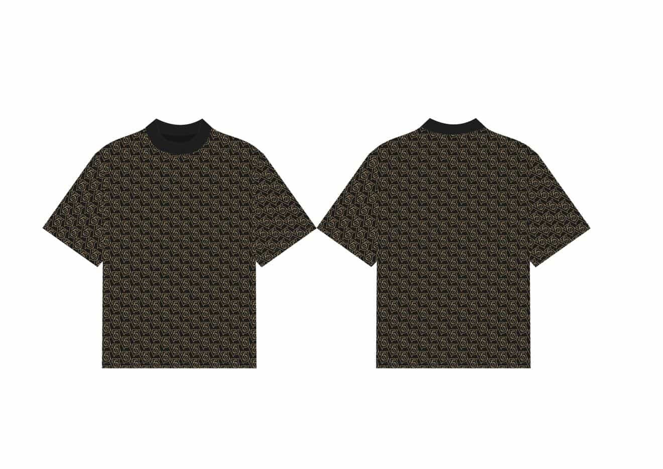 Oblique Gold/Black T-Shirt
